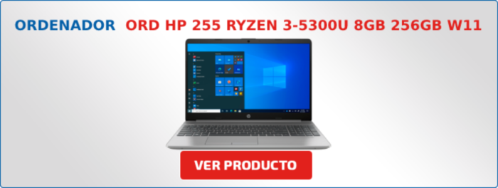 ORD HP 255 RYZEN 3-5300U 8GB 256GB W11