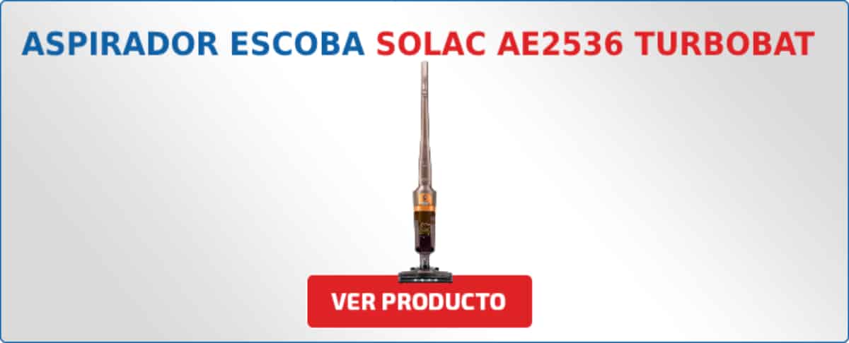 aspirador escoba Solac AE2536 TURBOBAT 