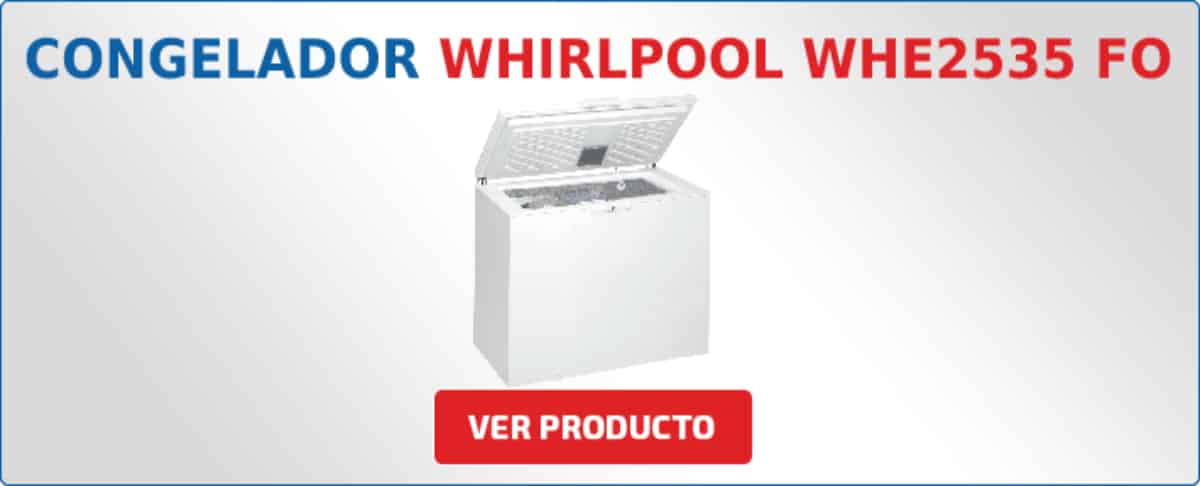 congelador horizontal Whirlpool WHE2535 FO