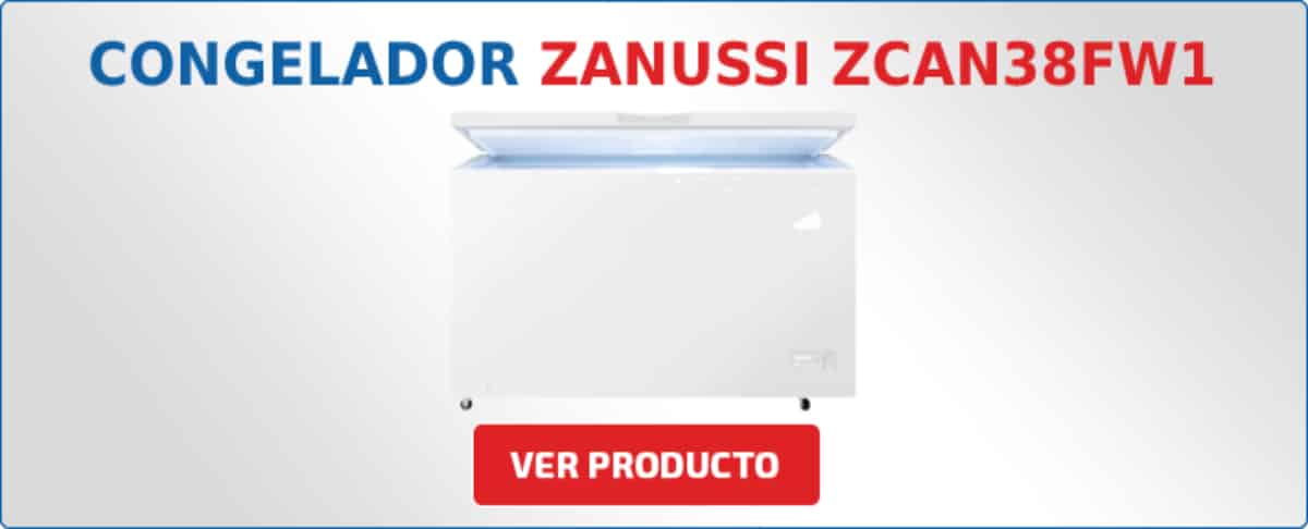 congelador horizontal Zanussi ZCAN38FW1