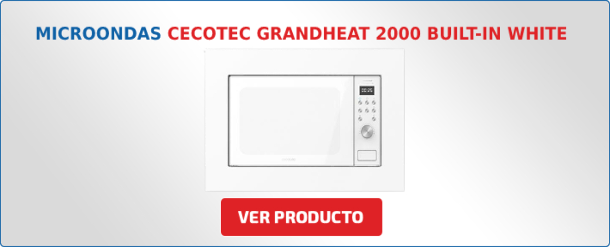 Cecotec Grand microondas integrable Heat 2000 Built-In White 