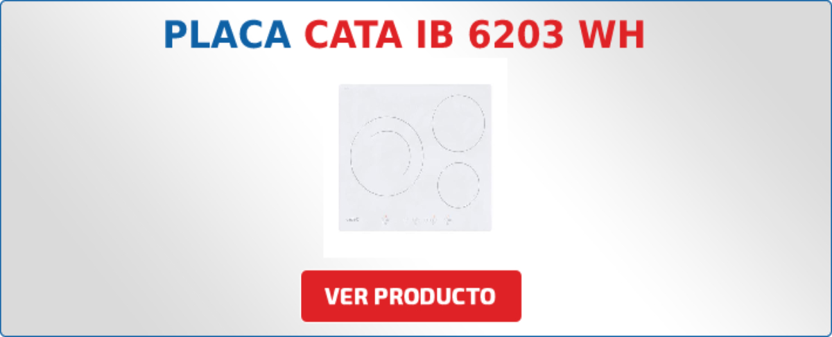 Cata IB 6203 Placa de Inducción 3 Zonas Blanca