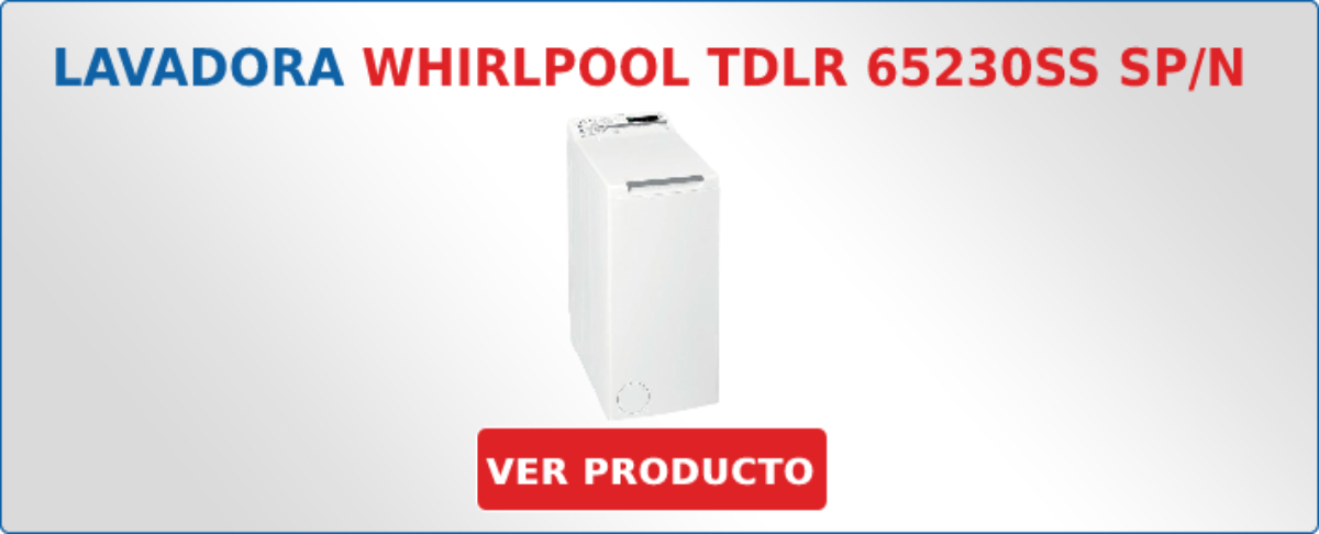 lavadora carga superior Whirlpool TDLR 65230SS SP/N