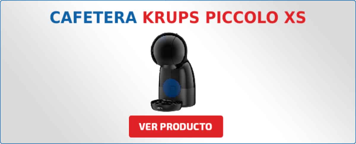 cafetera de capsulas negra Krups PICCOLO XS