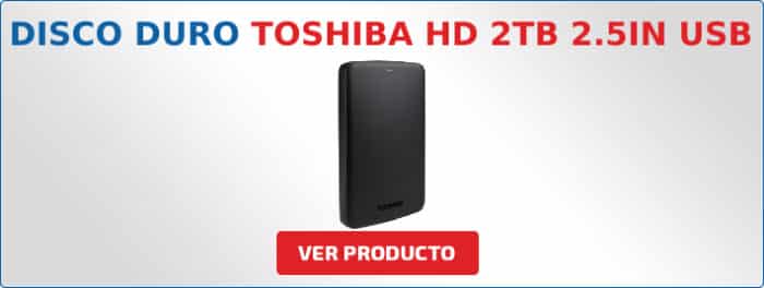 disco duro externo Toshiba HD 2TB 2.5IN USB