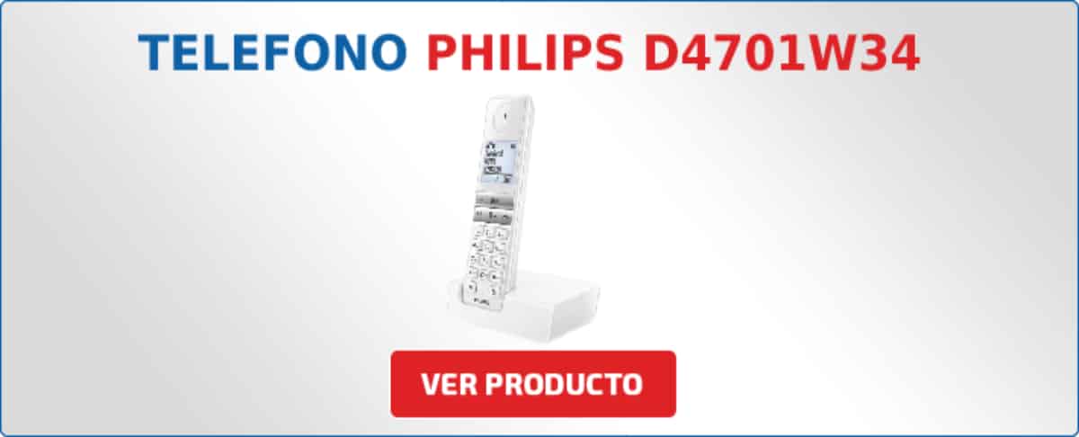 telefono inalambrico Philips D4701W34