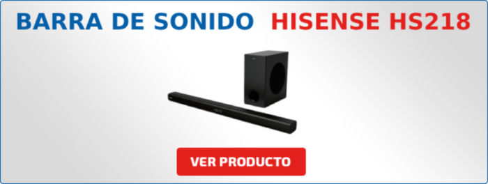 Barra de sonido Hisense HS218