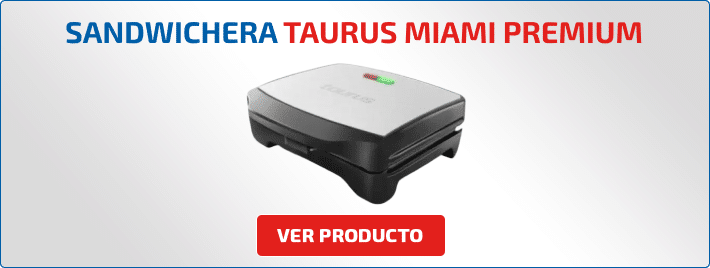 Taurus MIAMI Gofrera-Sandwichera-Grill 900W