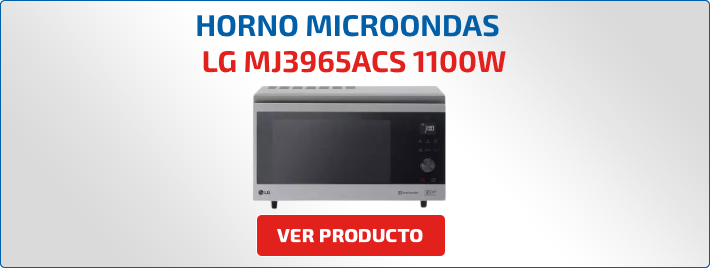 horno microondas LG MJ3965ACS libre instalación 