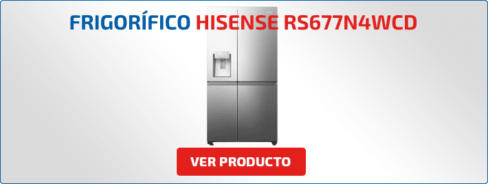 frigorífico Hisense americano acero inox RS677N4WCD 