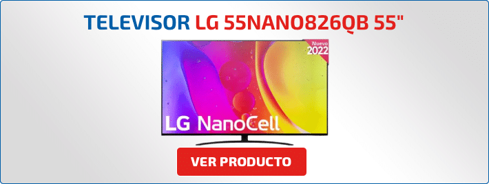 TV para habitación modelo LG 55NANO826QB