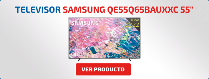 modelo de TV para habitación Samsung QE55Q65BAUXXC