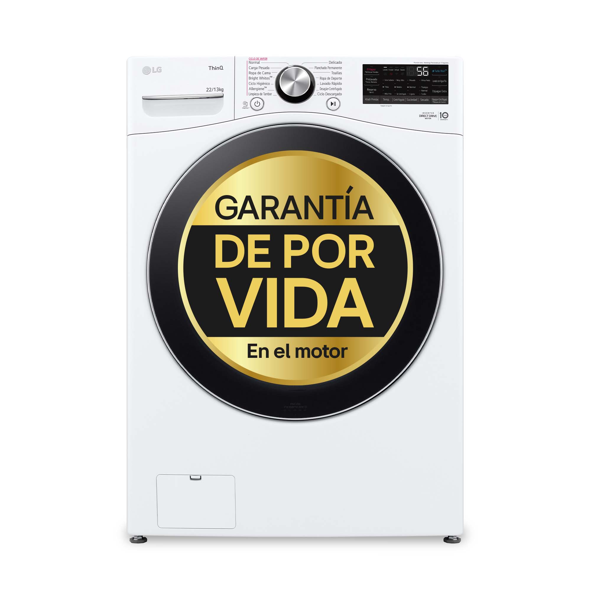 Lavadora carga frontal LG F0P3CYV2W
