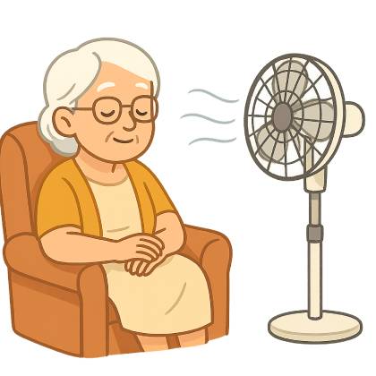 Ventilador con mando a distancia